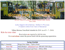 Tablet Screenshot of chippewavalleymotorcarassociation.ellawisc.com